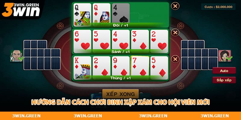 Hướng dẫn cách chơi binh xập xám cho hội viên mới